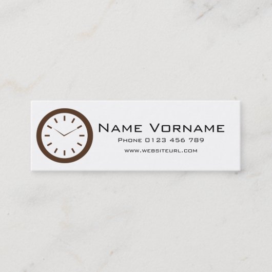 Carte De Visite Mini Time (Devant)