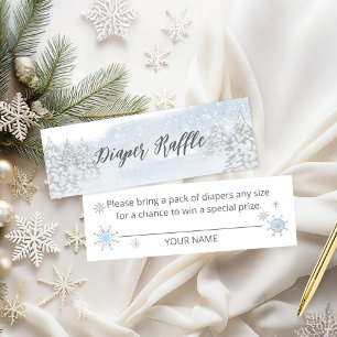 Carte De Visite Mini Tirage au sort de couche pour bébé Noël Santa Baby