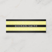 Carte De Visite Mini Tirages Chic Texture Jaune (Devant)