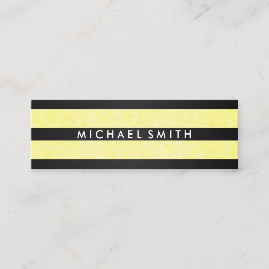 Carte De Visite Mini Tirages Chic Texture Jaune (Devant)