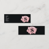 Carte De Visite Mini Tirelire - maigre (Devant / Derrière)