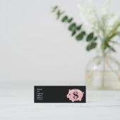 Carte De Visite Mini Tirelire - maigre (Debout devant)