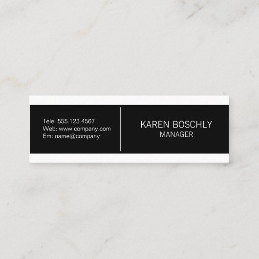 Carte De Visite Mini Toit et paysage urbain (Dos)