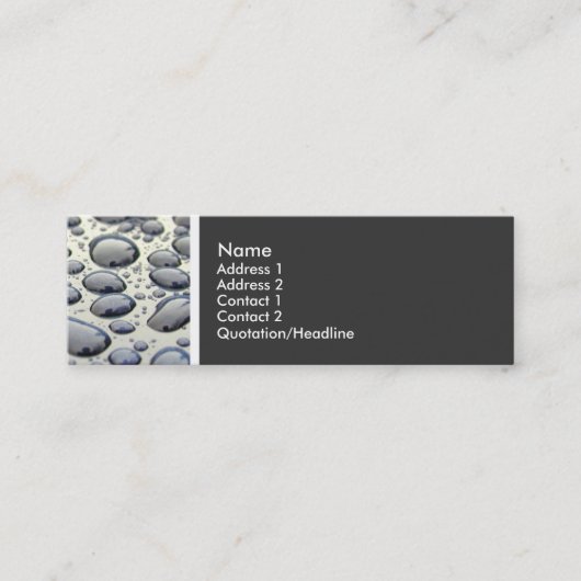 Carte De Visite Mini Ton de texture (capot de voiture) (Devant)