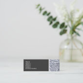 Carte De Visite Mini Ton texture - Branches neigeuses (Debout devant)