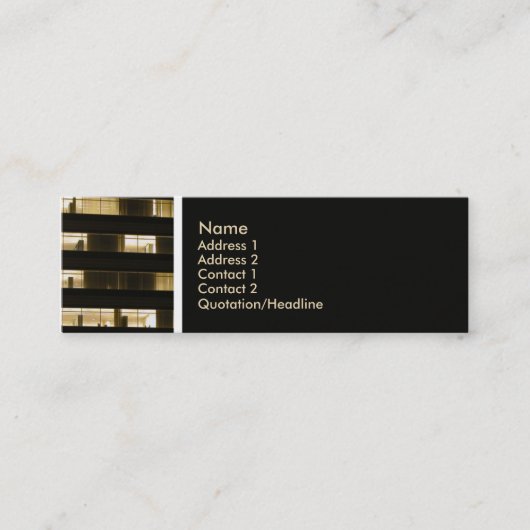 Carte De Visite Mini Ton texture (bureaux) (Devant)