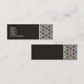 Carte De Visite Mini Ton texture - Motif Terrazzo - (201F1B) (Devant / Derrière)