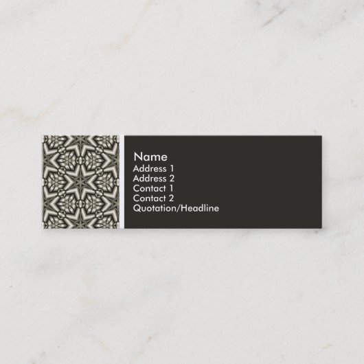 Carte De Visite Mini Ton texture - Terrazzo Motif 014 - (201F1B) (Devant)