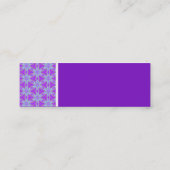 Carte De Visite Mini Ton texture - Terrazzo Motif 02 - Violet (Dos)