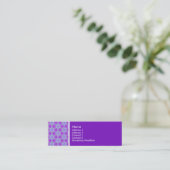 Carte De Visite Mini Ton texture - Terrazzo Motif 02 - Violet (Debout devant)