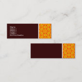 Carte De Visite Mini Tonalité Texture - Terrazzo Motif 05 - Brown foncé (Devant / Derrière)