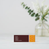 Carte De Visite Mini Tonalité Texture - Terrazzo Motif 05 - Brown foncé (Debout devant)