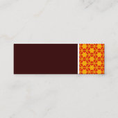 Carte De Visite Mini Tonalité Texture - Terrazzo Motif 06 - Brown foncé (Dos)