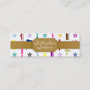 Carte De Visite Mini Tonalités chics multicolores - Bizcard maigre fait