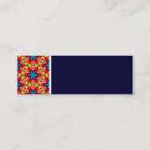 Carte De Visite Mini Tone Texture - Terrazzo Motif 04 - Deep Navy (Dos)
