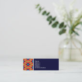 Carte De Visite Mini Tone Texture - Terrazzo Motif 04 - Deep Navy (Debout devant)
