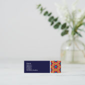 Carte De Visite Mini Tone Texture - Terrazzo Motif 04 - Deep Navy (Debout devant)