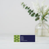 Carte De Visite Mini Tone Texture - Terrazzo Motif 2010 - Deep Navy (Debout devant)