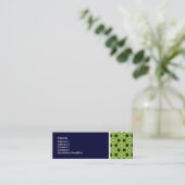 Carte De Visite Mini Tone Texture - Terrazzo Motif 2010 - Deep Navy (Debout devant)