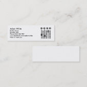 Carte De Visite Mini Tourne-disque du DJ (Devant / Derrière)