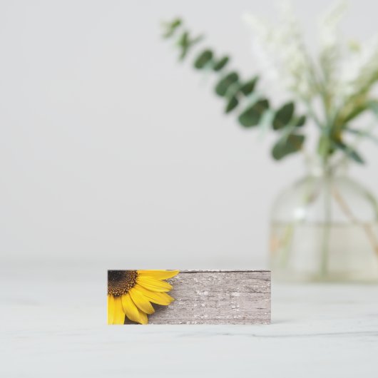 Carte De Visite Mini Tournesol (Debout devant)