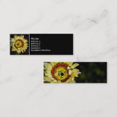Carte De Visite Mini tournesol d'une sorte (Devant / Derrière)
