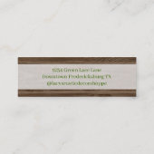 Carte De Visite Mini Tournesol rustique (Dos)