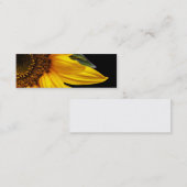 Carte De Visite Mini Tournesols - blanc de modèle customisé par (Devant / Derrière)