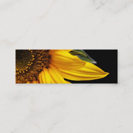 Carte De Visite Mini Tournesols - blanc de modèle customisé par (Devant)