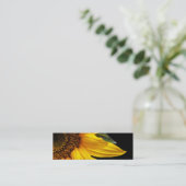 Carte De Visite Mini Tournesols - blanc de modèle customisé par (Debout devant)
