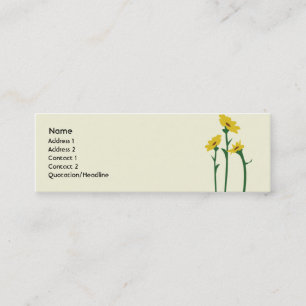 Carte De Visite Mini Tournesols - maigres