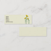 Carte De Visite Mini Tournesols - maigres (Devant / Derrière)