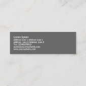 Carte De Visite Mini Tout le point - bleu, blanc et gris (Dos)