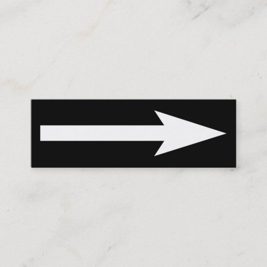 Carte De Visite Mini Tout le point - noir et blanc (Devant)