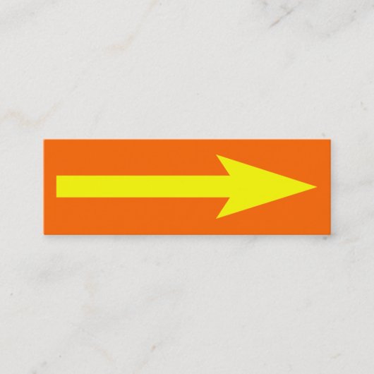 Carte De Visite Mini Tout le point - orange, jaune et gris (Devant)