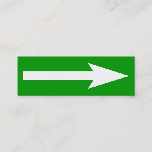 Carte De Visite Mini Tout le point - vert, blanc et gris (Devant)