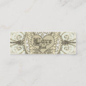 Carte De Visite Mini Tout que vous avez besoin est amour avec les ailes (Dos)