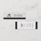 Carte De Visite Mini Tranche de gâteau (Devant / Derrière)