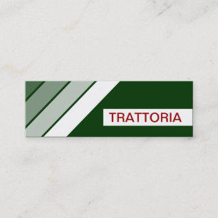 Carte De Visite Mini TRATTORIA rétro