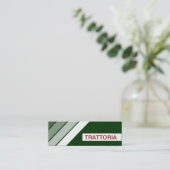 Carte De Visite Mini TRATTORIA rétro (Debout devant)