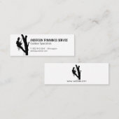 Carte De Visite Mini Travailleur extérieur | Service d'élagage d'arbres (Devant / Derrière)