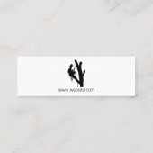 Carte De Visite Mini Travailleur extérieur | Service d'élagage d'arbres (Dos)