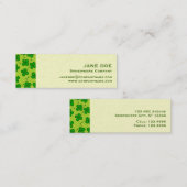 Carte De Visite Mini Trèfle de quatre feuilles (Devant / Derrière)