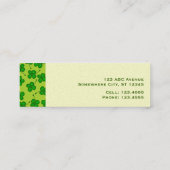 Carte De Visite Mini Trèfle de quatre feuilles (Dos)