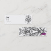 Carte De Visite Mini Tribal - maigre (Devant / Derrière)
