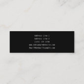 Carte De Visite Mini Trois clés dans gris-clair. (Dos)