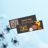 Carte De Visite Mini Tronc ou traiter Halloween Ghoulish Merci invité