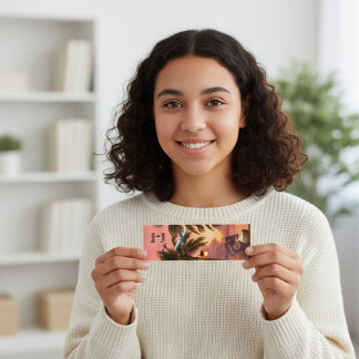 Carte De Visite Mini Tropical Getaway Bookmark