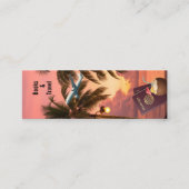 Carte De Visite Mini Tropical Getaway Bookmark (Devant)