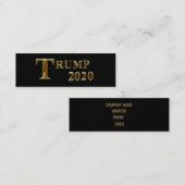 CARTE DE VISITE MINI TRUMP 2020 (Devant / Derrière)